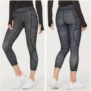 Lululemon Tight Stuff Tight II / Luminesce Splatter White Black